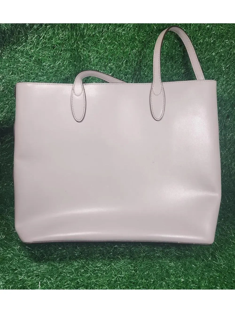 Kate Spade New York Tote Bag Strap Accent Snap Closure Inner Pockets Gray $350